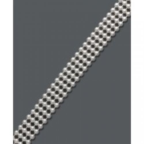 Giani Bernini Sterling Silver Bracelet, 8" Four Row Bead Chain